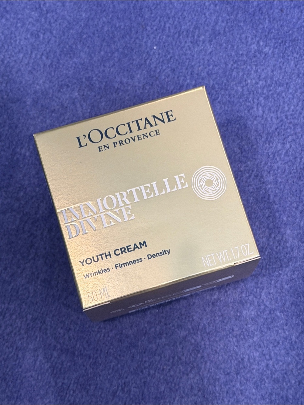 NWT. L'Occitane Immortelle Divine Youth Cream, 50ML